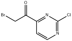 2-broMo-1-(2-chloropyriMidin-4-yl)ethanone Struktur