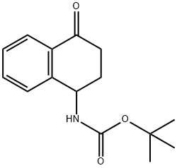 tert-butyl (4-oxo-1,2,3,4-tetrahydronaphthalen-1-yl)carbamate Struktur