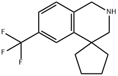 6'-(trifluoroMethyl)-2',3'-dihydro-1'H-spiro[cyclopentane-1,4'-isoquinoline] Struktur