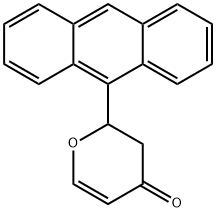 2-(Anthracen-9-yl)-2H-pyran-4(3H)-one Struktur