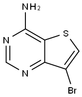 Thieno[3,2-d]pyrimidin-4-amine, 7-bromo- Struktur