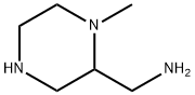 2-Piperazinemethanamine,1-methyl-(9CI) Struktur