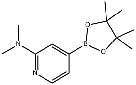 N,N-diMethyl-4-(4,4,5,5-tetraMethyl-1,3,2-dioxaborolan-2-yl)pyridin-2-aMine Struktur