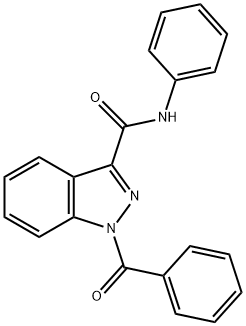 1-Benzoyl-N-phenyl-1H-indazole-3-carboxaMide Struktur