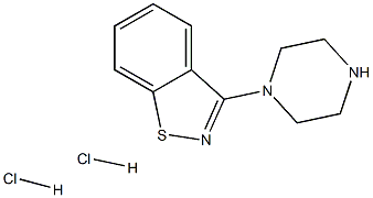 3-(Piperazin-1-yl)benzo[d]isothiazole dihydrochloride Struktur