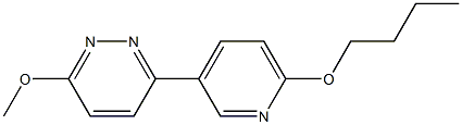 3-(6-butoxypyridin-3-yl)-6-methoxypyridazine Struktur