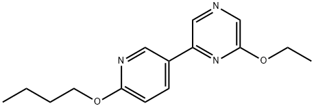 2-(6-butoxypyridin-3-yl)-6-ethoxypyrazine Struktur