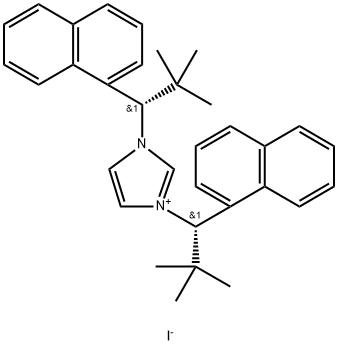 1,3-Bis[(1S)-2,2-diMethyl-1-(1-naphthyl)propyl]iMidazoliuM iodide >=98% (HPLC) Struktur