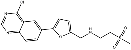 N-((5-(4-chloroquinazolin-6-yl)furan-2-yl)Methyl)-2-(Methylsulfonyl)ethanaMine