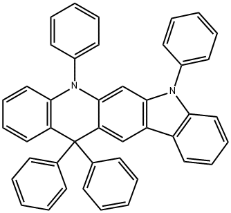 5H-Indolo[3,2-b]acridine, 7,13-dihydro-5,7,13,13-tetraphenyl-、 Struktur