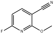 6-fluoro-2-Methoxy-3-pyridinecarbonitrile Struktur