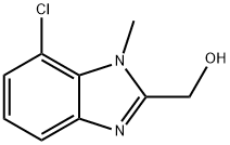 (7-chloro-1-Methyl-1H-benzo[d]iMidazol-2-yl)Methanol Struktur