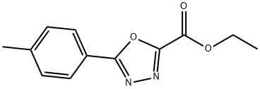 ethyl 5-(p-tolyl)-1,3,4-oxadiazole-2-carboxylate Structure