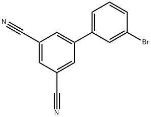 3'-broMo-[1,1'-biphenyl]-3,5-dicarbonitrile Struktur