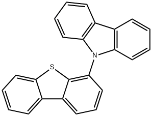 9-Dibenzothiophen-4-yl-9H-carbazole Structure