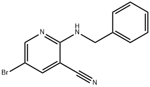 2-(benzylamino)-5-bromonicotinonitrile Struktur