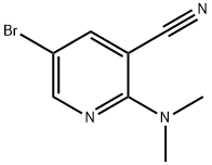 5-bromo-2-(dimethylamino)nicotinonitrile Struktur