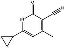 6-cyclopropyl-2-hydroxy-4-Methylnicotinonitrile Struktur