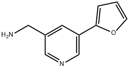 (5-(furan-2-yl)pyridin-3-yl)methanamine Struktur