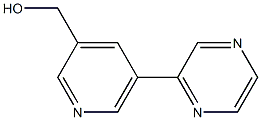 (5-(pyrazin-2-yl)pyridin-3-yl)methanol Struktur