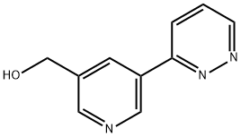 (5-(pyridazin-3-yl)pyridin-3-yl)methanol Struktur