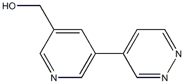 (5-(pyridazin-4-yl)pyridin-3-yl)methanol Struktur