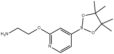 2-(4-(4,4,5,5-tetramethyl-1,3,2-dioxaborolan-2-yl)pyridin-2-yloxy)ethanamine Struktur