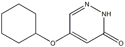 5-(cyclohexyloxy)pyridazin-3(2H)-one Struktur