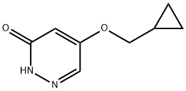 5-(cyclopropylmethoxy)pyridazin-3(2H)-one Struktur