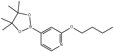 2-butoxy-4-(4,4,5,5-tetramethyl-1,3,2-dioxaborolan-2-yl)pyridine Struktur