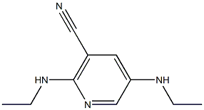 2,5-bis(ethylamino)nicotinonitrile Struktur