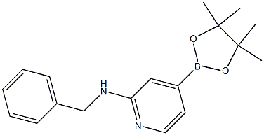 N-benzyl-4-(4,4,5,5-tetraMethyl-1,3,2-dioxaborolan-2-yl)pyridin-2-aMine Struktur