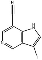 7-Cyano-3-iodo-5-azaindole Struktur