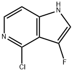 4-Chloro-3-fluoro-5-azaindole Struktur