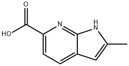 2-Methyl-7-azaindole-6-carboxylic acid Struktur