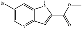 1H-Pyrrolo[3,2-b]pyridine-2-carboxylic acid, 6-broMo-, Methyl ester Struktur