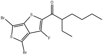 4,6-二溴-3-氟-2-(1-(2-乙基己酮))-噻吩并[3,4-B]噻吩, 1352743-83-9, 結(jié)構(gòu)式