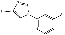 2-(4-broMo-1H-iMidazol-1-yl)-4-chloropyridine Struktur