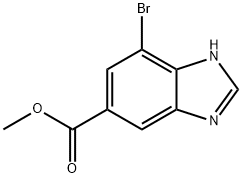 Methyl 7-broMo-1H-benzodiazole-5-carboxylate Struktur