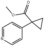 Methyl 1-(pyridin-4-yl)cyclopropanecarboxylate Struktur