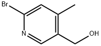 (6-BroMo-4-Methyl-pyridin-3-yl)-Methanol Struktur