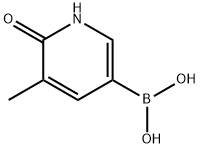 6-hydroxy-5-Methylpyridin-3-ylboronic acid Struktur