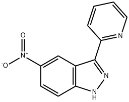 5-nitro-3-(pyridin-2-yl)-1H-indazole Struktur