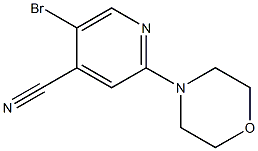 5-broMo-2-Morpholinoisonicotinonitrile Struktur