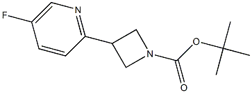 tert-butyl 3-(5-fluoropyridin-2-yl)azetidine-1-carboxylate Struktur