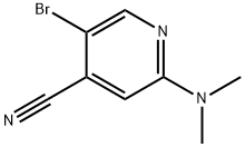 5-broMo-2-(diMethylaMino)isonicotinonitrile Struktur