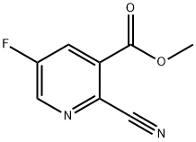 Methyl 2-cyano-5-fluoronicotinate Struktur