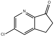 3-chloro-5h-cyclopenta[b]pyridin-7(6h)-one Struktur