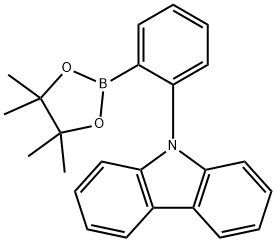 9-[2-(4,4,5,5-Tetramethyl-1,3,2-dioxaborolan-2-yl)phenyl]-9H-carbazole Struktur