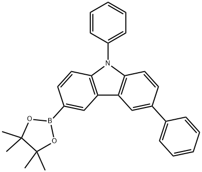 3-Phenyl-9-phenylcarbazole-6-Boronic acid pinacol ester Struktur